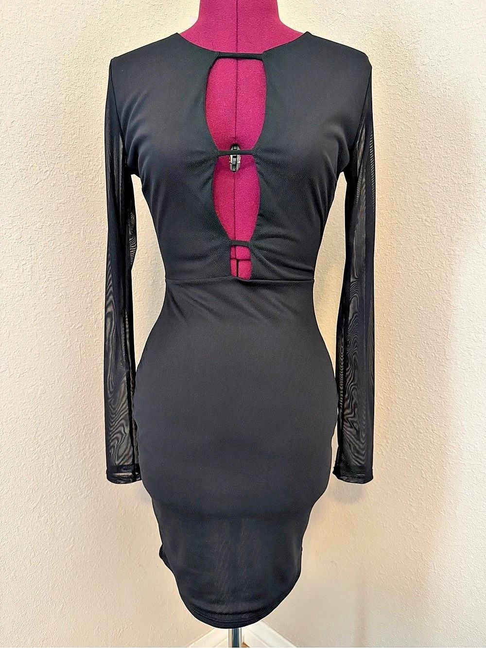Windsor Black Cutout Mini Dress
